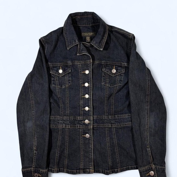 Jackets & Blazers - Vintage Denim Banana Republic Navy Jacket